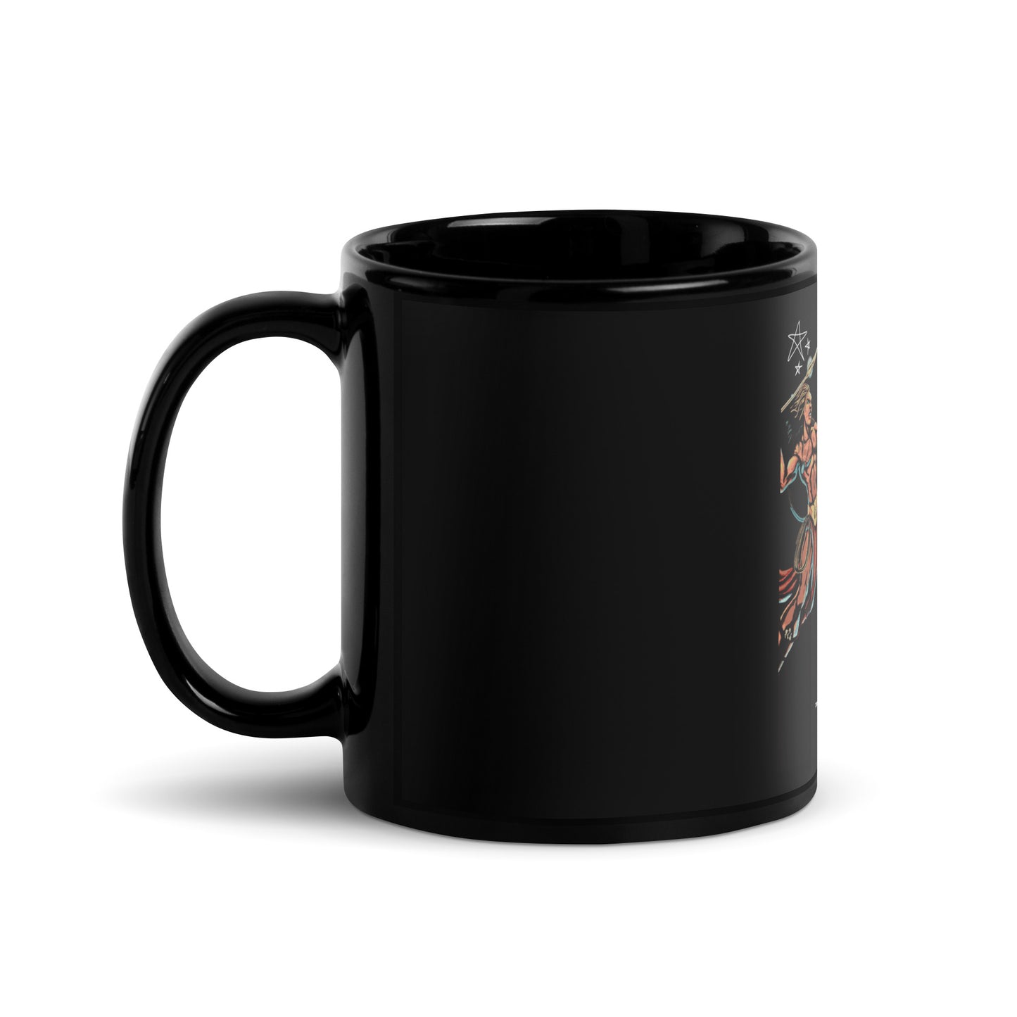 TLPA Jean-Michel Basquiat Inspired Black Glossy Mug - SHOPTLPA.COM