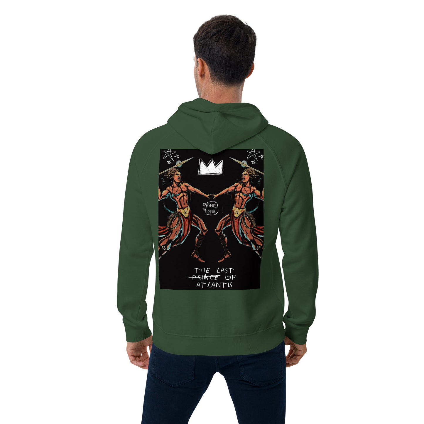 One of A Kind The Last Prince of Atlantis Jean-Michel Basquiat Style Hoodie - SHOPTLPA.COM