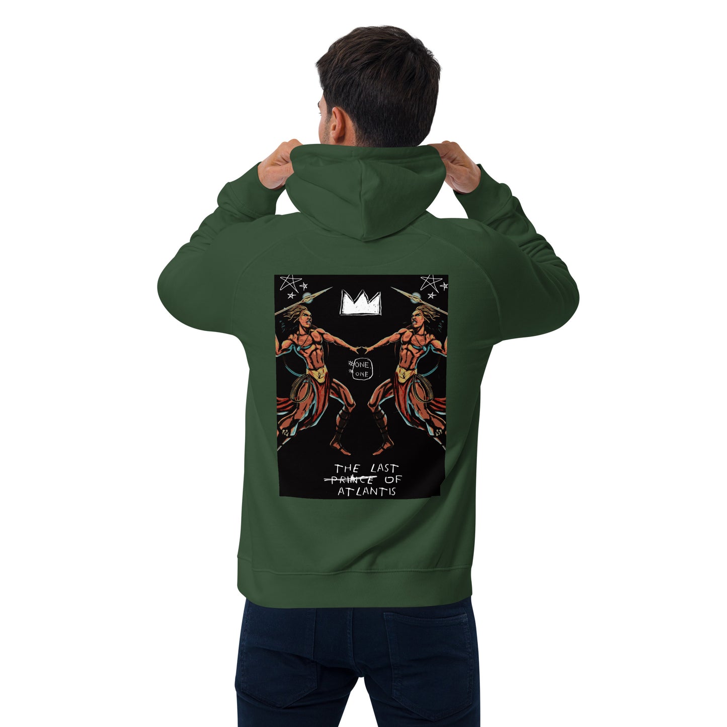 One of A Kind The Last Prince of Atlantis Jean-Michel Basquiat Style Hoodie - SHOPTLPA.COM
