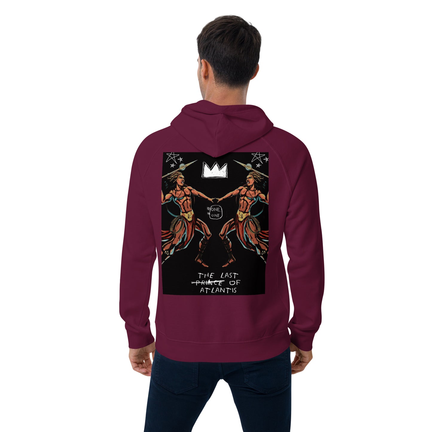 One of A Kind The Last Prince of Atlantis Jean-Michel Basquiat Style Hoodie - SHOPTLPA.COM