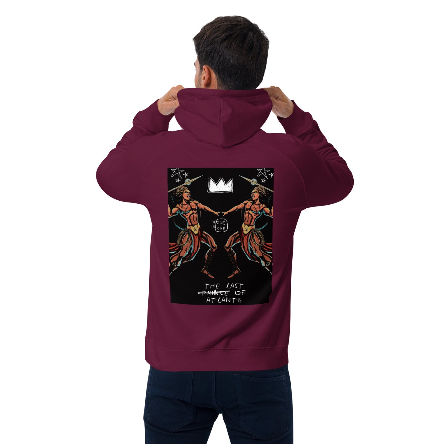 One of A Kind The Last Prince of Atlantis Jean-Michel Basquiat Style Hoodie - SHOPTLPA.COM
