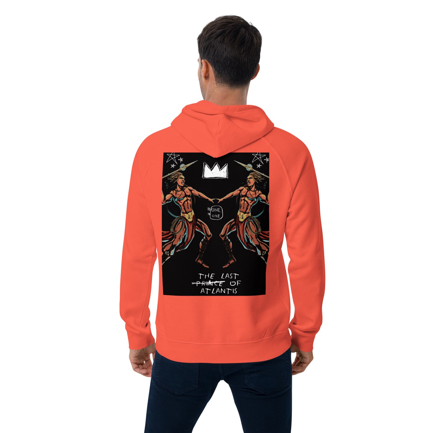One of A Kind The Last Prince of Atlantis Jean-Michel Basquiat Style Hoodie - SHOPTLPA.COM