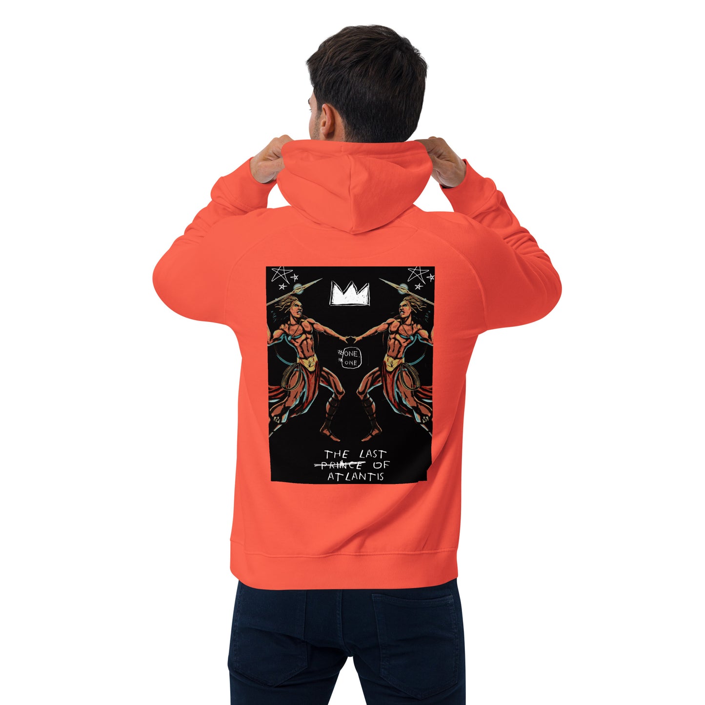 One of A Kind The Last Prince of Atlantis Jean-Michel Basquiat Style Hoodie - SHOPTLPA.COM