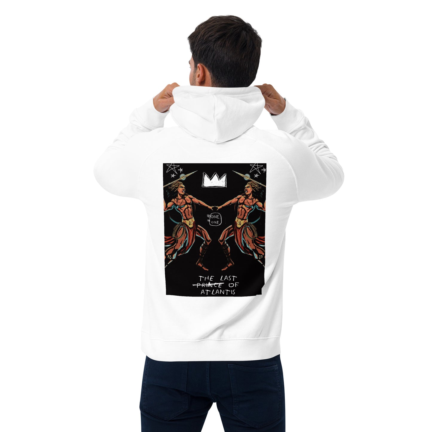 One of A Kind The Last Prince of Atlantis Jean-Michel Basquiat Style Hoodie - SHOPTLPA.COM