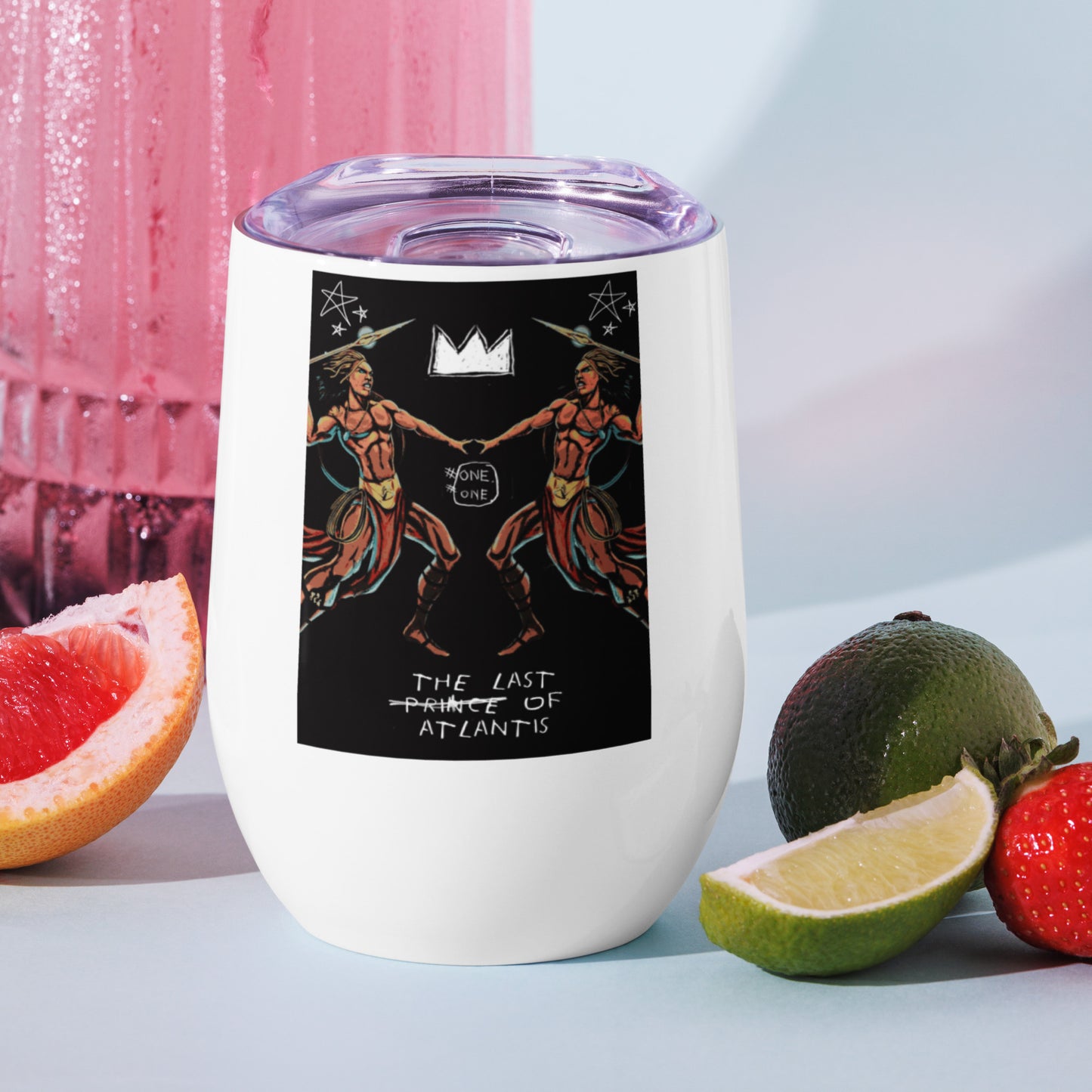 TLPA Jean-Michel Basquiat Style Wine Tumbler - SHOPTLPA.COM