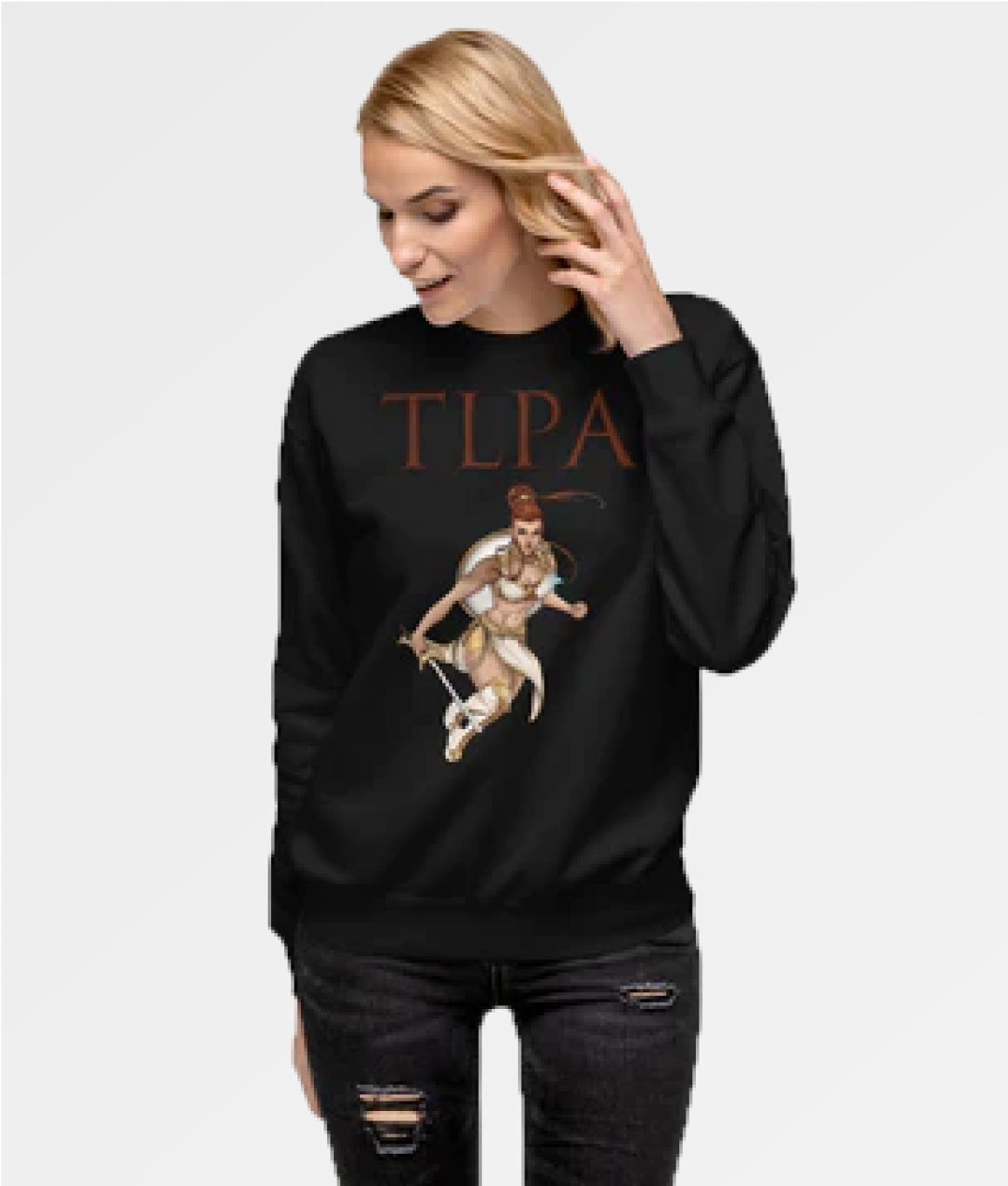 Greece Goddess Athena Unisex Fleece Pullover - SHOPTLPA.COM