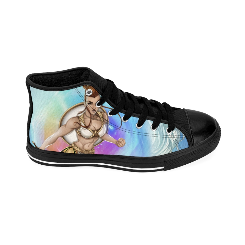 Greek Goddess Athena  Women's High-top Sneakers - SHOPTLPA.COM