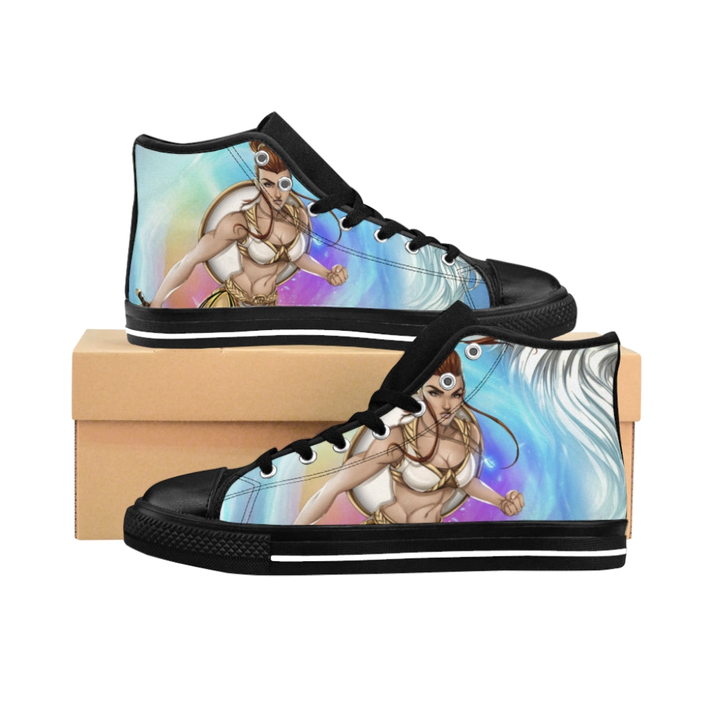 Greek Goddess Athena  Women's High-top Sneakers - SHOPTLPA.COM