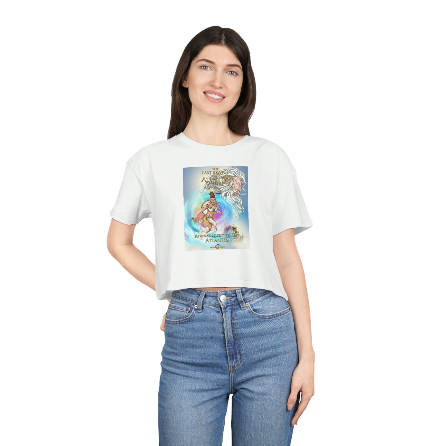 Goddess Athena Women's Crop Tee - SHOPTLPA.COM